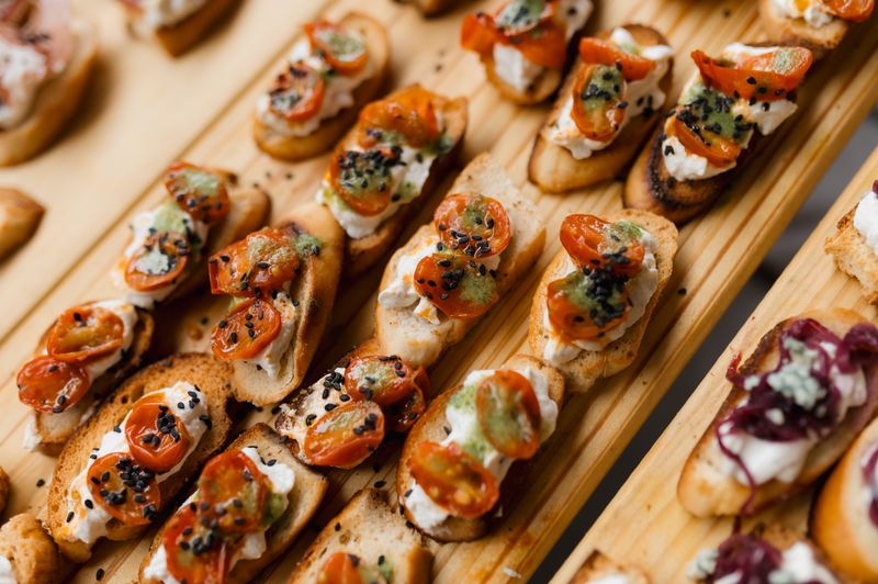 Bruschetta starter at Giordanos restaurant