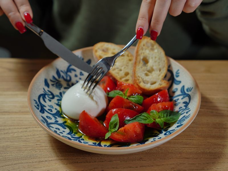 Caprese Salad fresh mozzarella and tomatoes