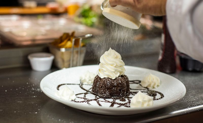 Warm Chocolate Lava Cake dessert